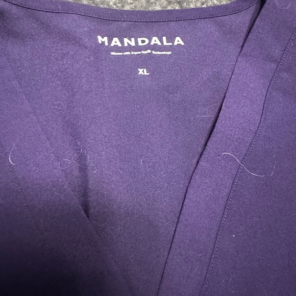 Purple Mandala Scrub Top - Picture 1 of 4